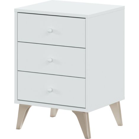 Mesita de noche - Blanco 33.5x40x56h cm (1/5)