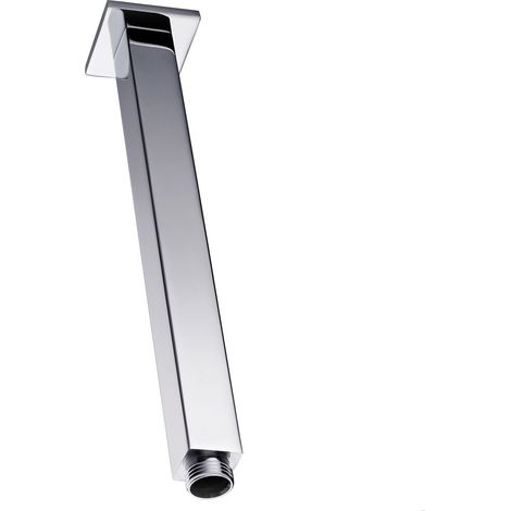 Balterley Modern Bathroom Long Square Ceiling Mounted Shower Arm Durable Stainless Steel Construction, 220mm - Chrome Finish