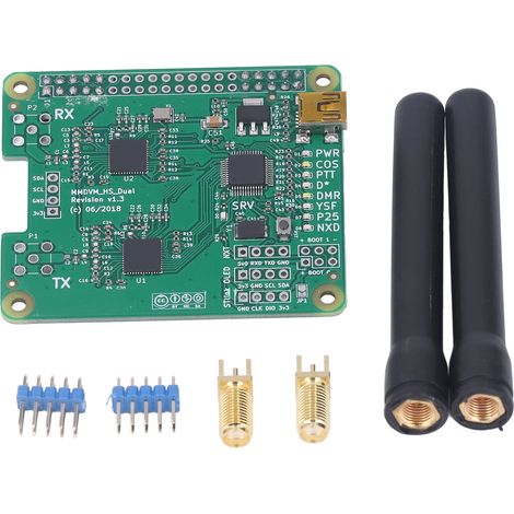 MMDVM Hotspot Duplex Kit avec 2 Antennes pour Raspberry Pi, Compatible DMR P25 D-Star, Version 1.3 (1/5)