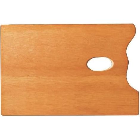 Palette de Peinture Rectangulaire 25x35cm en Bois M/R2535