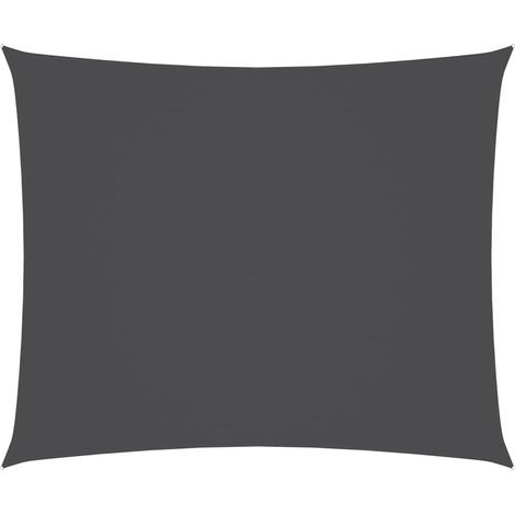 Voile de parasol - Voile d'Ombrage - Toile d'ombrage - Ecran Solaire de Jardin - Tissu Oxford rectangulaire 2,5x3,5m Anthracite HNDX800804 (1/5)
