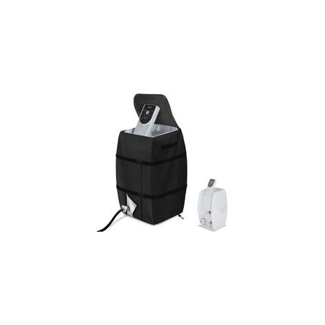 Housse de Chauffage pour Spa, 42 x 38 x 54 cm, étanche, abri pour Spa, auvent Pliable et réglable avec Cordon de Serrage et Boucle, Housse de Spa Portable avec Sangle de poignée(Noir)