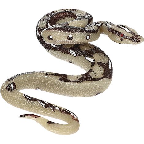 Jouet serpent réaliste en forme de python, modèle réduit haute simulation, pour Halloween. Un grand serpent effrayant et malicieux.-15.00X11.00X5.80CM