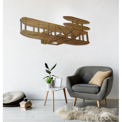 Quadro in legno dell'aereo dei Fratelli Wright (1/2)