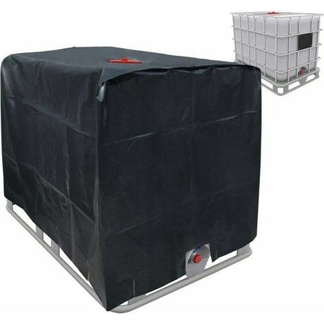 Funda para depósito IBC de 120x100x116cm y 1000L - Impermeable, 210D, Funda protectora para depósito de agua – Silver Lining (1/5)
