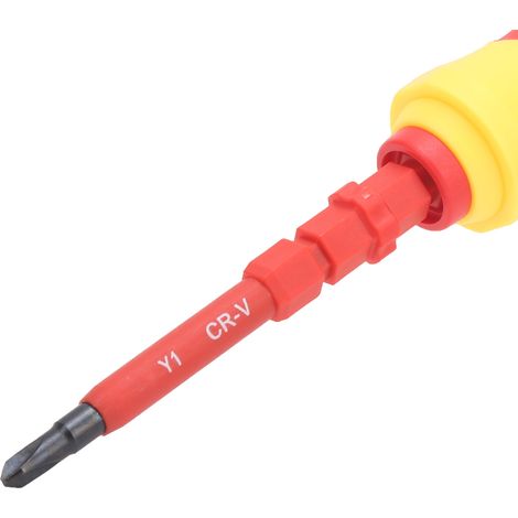 Jeu de tournevis isolés à double usage, outils de sécurité électrique, haute tension 500 V, tournevis isolé de forme spéciale. (1/5)