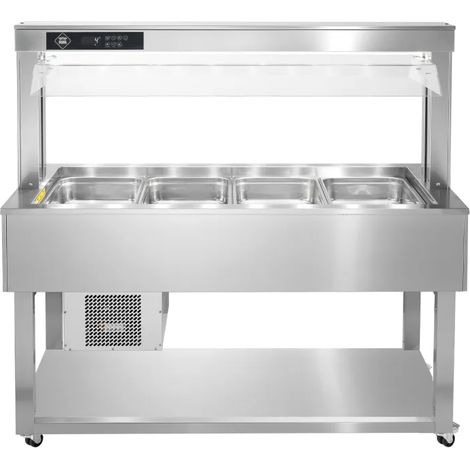 Buffet à froid positif GN 4-1/1 - 200 mm, inox RM - TR GREEN+ 4I - RM Gastro