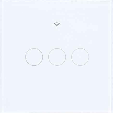 Intelligenter WiFi-Touch-Wandschalter mit Timerfunktion, kompatibel mit Haushaltsgeräten (EU-Stecker 80-260V AC). (1/5)