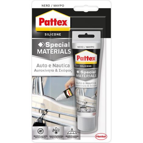 SILICONE PATTEX AUTO-NAUTICA 60 ML NERO