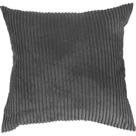 TEVEQ Lot de 2 housses de coussin décoratives 50 x 50 cm, en flanelle douce et moelleuse, double face, pour canapé, salon et décoration intérieure, kaki (1/5)