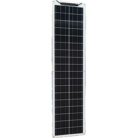 Panneau Solaire, Design Flexible, Haute Efficacité, 50w blanc