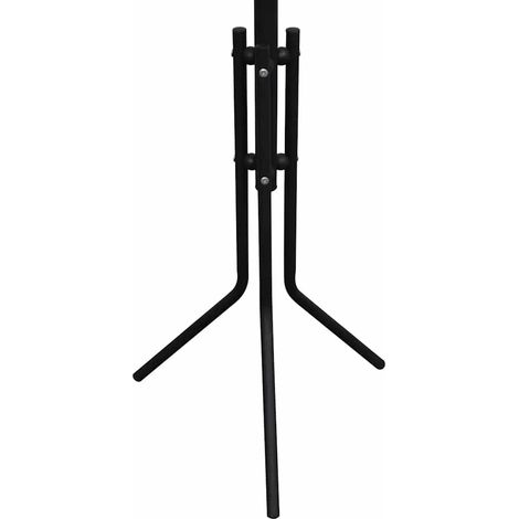 vidaXL Perchero de metal negro (1/2)