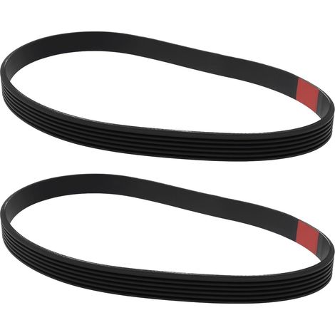 2x 20 Inch x 0.55 Inch 6 Rib Drive Belts Compatible with AMMCO 4000 Brake Tower OE: 940141 40141 (1/5)
