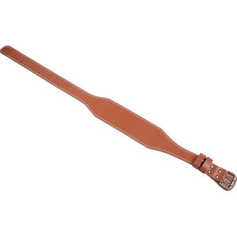 Ceinture de fitness en PU pour homme, idéale pour le soulevé de terre, l'haltérophilie et les squats. Équipement de protection sportive marron. (1/5)