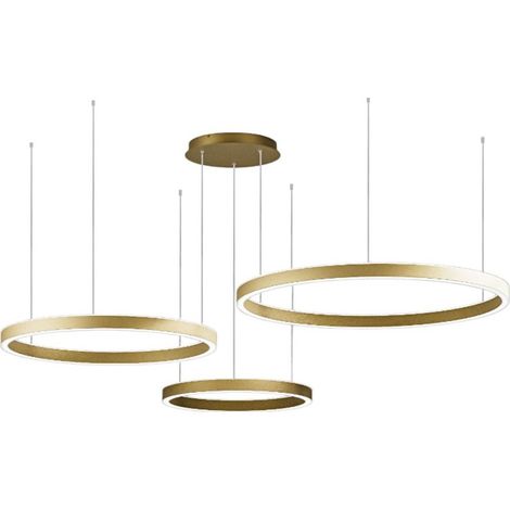 Lampadario led gea luce criseide ss3d o fcrso12 alluminio classico