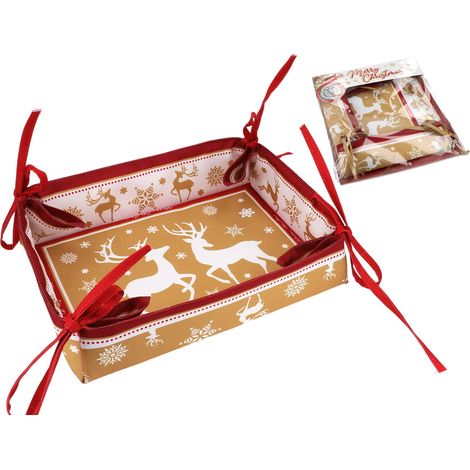 Carmani, grande cesto per il pane - Natale (1/5)