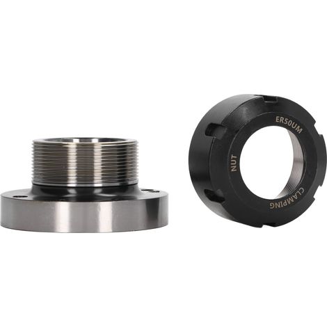 Mandrin ER50 Ø100mm 7 trous acier carbone pour tour CNC fraiseuse outillage (1/5)