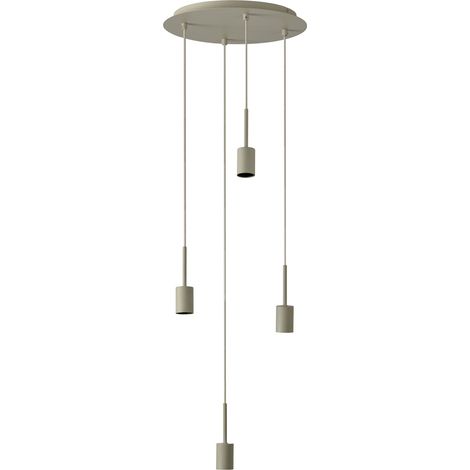 OSRAM Suspension  Decor Needle Plate 4xE27, beige, acier, effet vintage, optique haute qualité, IP20 (1/5)
