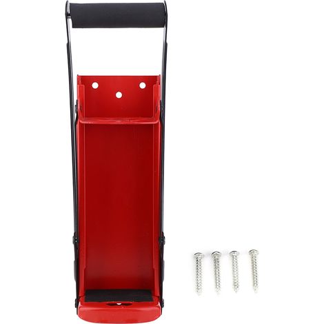 Broyeur de canettes 500ML rouge en acier avec poignée en caoutchouc, outil de recyclage de bouteilles en plastique avec décapsuleur (1/5)