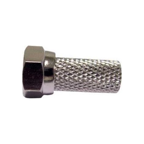 Fiche À Vis - Diamètre 7 mm - Pour Câble Coaxial - Pack De 100 Pièces