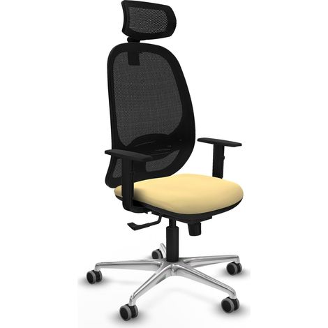 Silla de oficina piqueras y crespo Cilanco negro cómoda ergonómica (1/2)
