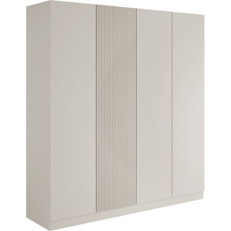 Armario Lunole 107, Cachemira, 220x205x55cm, Puertas de armario: Con bisagras, Número de estantes: 0
