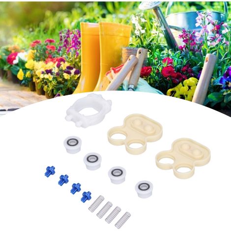 [Kit de réparation diaphragme] Lot de pièces de rechange pour pompe à diaphragme agricole - Valve siège pistons diaphragme ABS+PP+Fer (1/5)