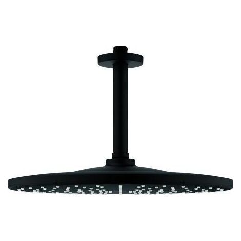 Grohe Rainshower Mono 310 Set soffione doccia a soffitto altezza 142 mm, 1 getto Nero, 22122KF0