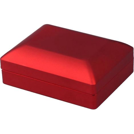Coffrets cadeaux pour bijoux, bracelets et pendentifs, boîtes de rangement, présentoirs à bijoux, coffrets pour alliances et bagues de fiançailles-7X9X3.2cm-Red (1/2)