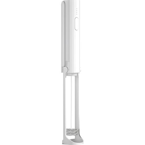 Montalatte elettrico ricaricabile senza marca, pieghevole, 3 velocità, 10000 giri/min, doppio ugello in acciaio inox per caffè e panna (1/5)
