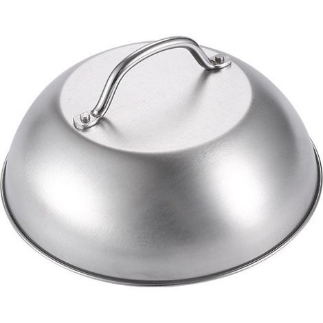 Couvercle en acier inoxydable pour casserole - 23 cm - Couvercle pour barbecue d'extérieur - Outil Teppanyaki (1/4)
