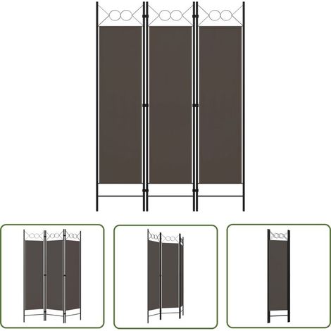 Cloison de séparation 3 panneaux, Paravent sur Pied, Séparation de pièce, Cloison mur écran Anthracite 120x180 cm GHJ22140 (1/5)