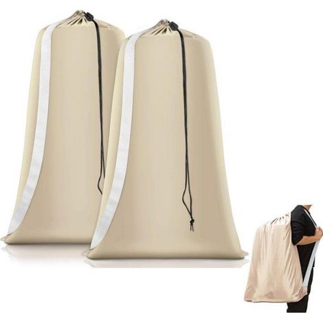 Sac À Linge - 70x100 cm - Tissu Oxford 210D - Pour Machine À Laver Et Rangement - 2 Pièces (1/5)