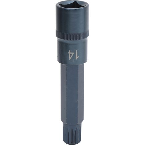 Tournevis à douille en acier allié bleui, cliquet réversible 1/2 x 100 mm, embout M14, accessoire de réparation pour outillage (1/5)
