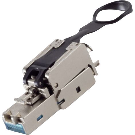 BKL Electronic  RJ45 Stecker, werkzeuglos, EASY PULL, STP, CAT 6A 10121203 Stecker, gerade   Polzahl