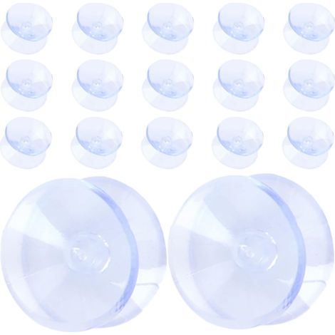 Lot de 20 ventouses en PVC, conception antidérapante double face pour