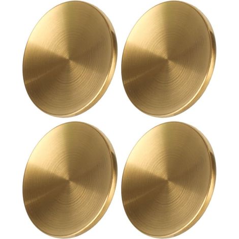 Boutons Universels Poignées Résistantes Chaleur pour Couvercles de Casseroles en Acier Inoxydable Doré, Lot de 4 Pièces (1/5)