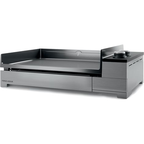 Forge Adour – Plancha électrique 3200W – Surface de cuisson 58,5 x 40,5 cm – Châssis inox anti-corrosion – 2 résistances pour cuisson homogène (1/5)