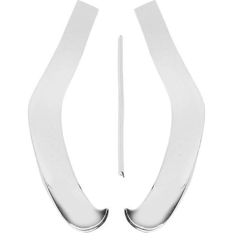 3-teilige ABS-Chrom-Frontstoßstangenabdeckung passend für Mercedes-Benz E-Klasse W213 (2016–2019) – Autozubehör