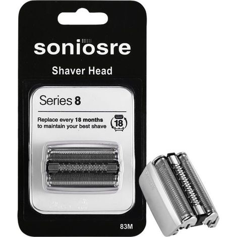 Têtes De Rasoir De Rechange Series 83M, Accessoire pour Rasoir Grille Rasoir Serie 8, Tête de Remplacement de Rasoir Compatible avec le Rasoir Homme pour S8 8325S、8330S、8360CC、8365CC (1/5)