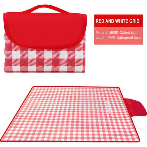 Tapis De Pique-nique - Imperméable - 150 cm x 100 cm - Pour Camping En Famille Et Activités Extérieures - 1 Pièce