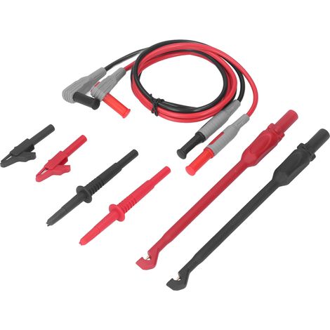 cordons de test pour multimètre, sonde de test PA en cuivre PVC, outils de réparation automobile, kit de test électrique (1/5)