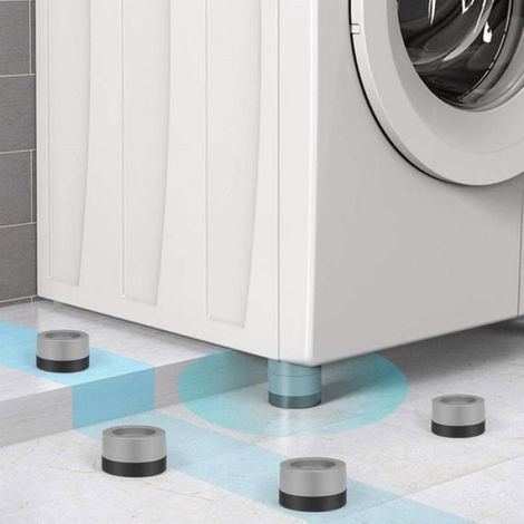 Tampon Anti-Vibration - Pour Machine À Laver - Hauteur Réglable - Drainage Optimisé - 4 Pièces (1/4)