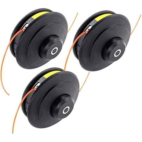 Lot de 3 bobines de fil de qualité professionnelle pour débroussailleuse à essence Fuxtec