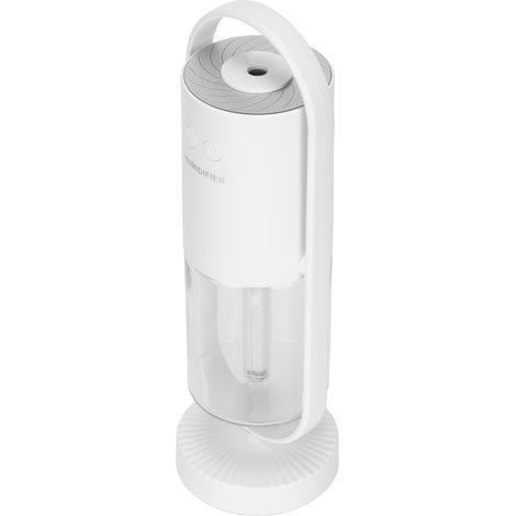 Mini-Luftbefeuchter, tragbar, 360° drehbar, mit 2 Vernebelungsmodi - Ideal für Auto, Zuhause, Büro und Reisen (weiß). (1/5)