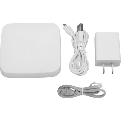 Passerelle intelligente Zigbee Hub Domotique filaire, compatible Tuya, prise US AC 100-240V, contrôle à distance via application. (1/5)