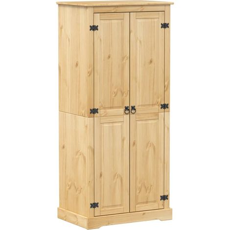 Garde-robe，Armoire Corona 76x50x170 cm bois de pin massif CFW53860 (1/5)