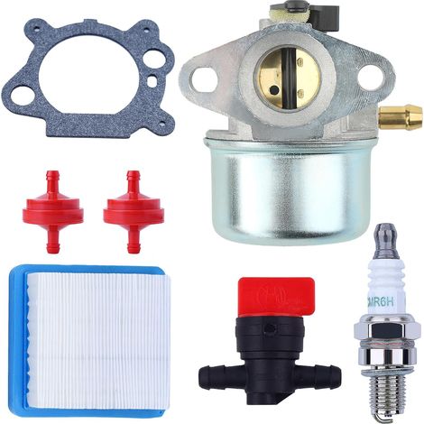 Ensemble de carburateur compatible avec tondeuse poussée Craftsman 6,25 6,75 HP MRS 675 190cc avec bougie d'allumage (1/5)