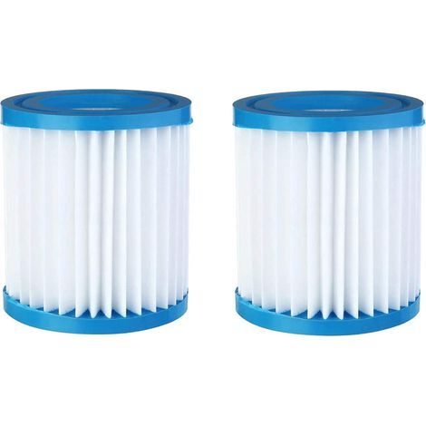 Lot de 2 filtres pour pompe de filtration de piscine domotique Box domotique et kit (1/4)