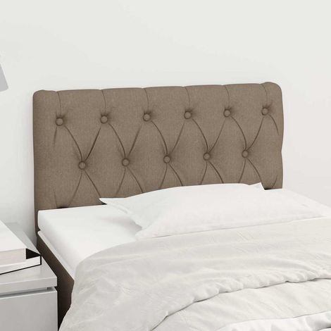 vidaXL Tête de lit Taupe 80x7x78/88 cm Tissu (1/5)